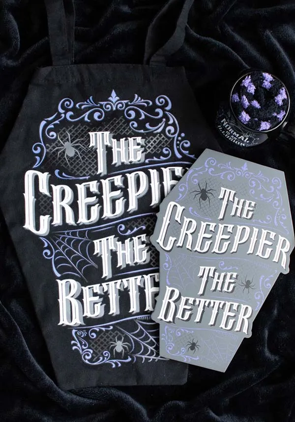 The Creepier the Better Coffin Shaped | TOTE BAG