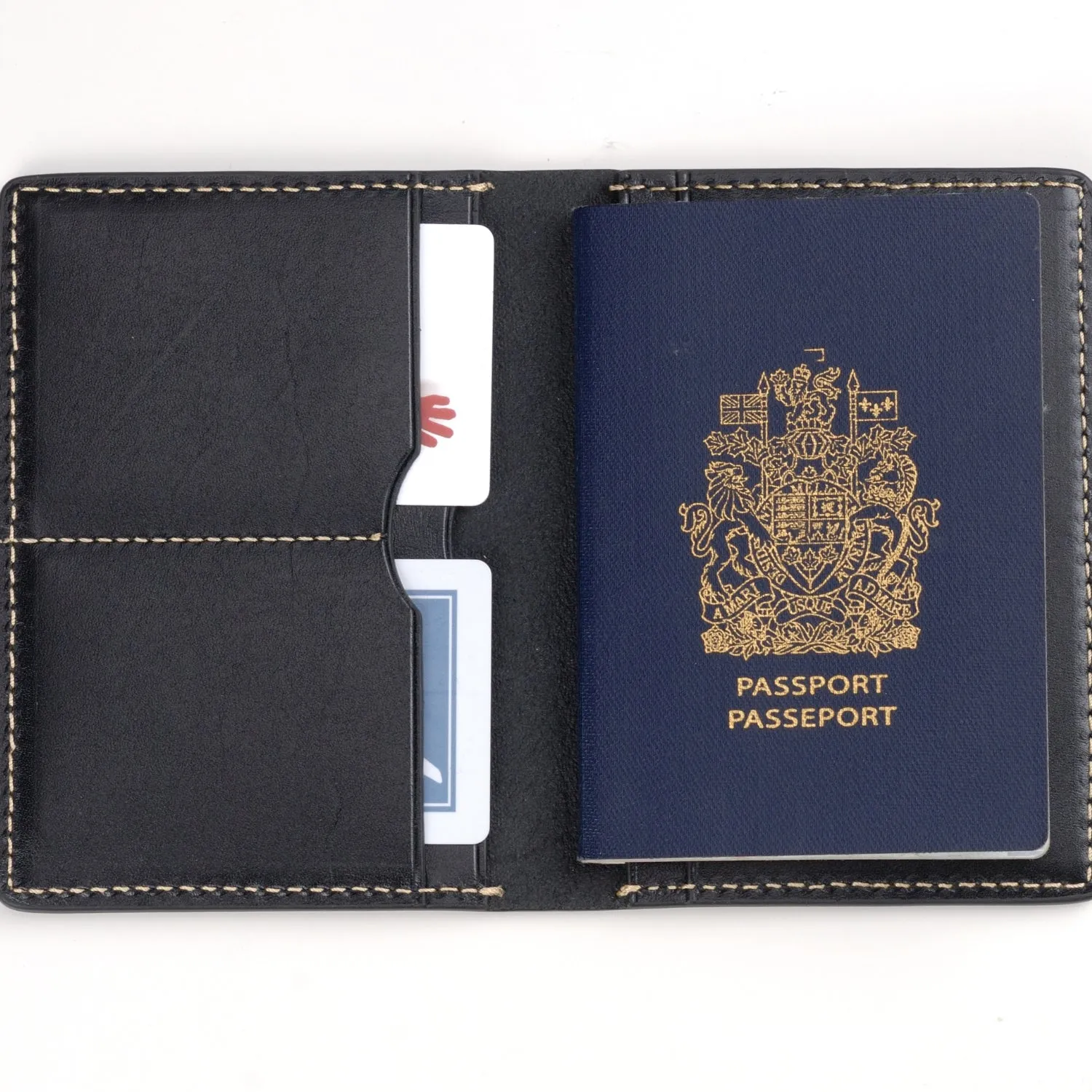 The Decent Living Leather Passport Holder Wallet