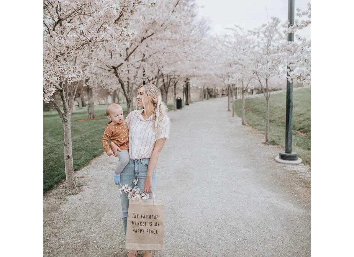 The Farmers Market Is My Happy Place Market Bag