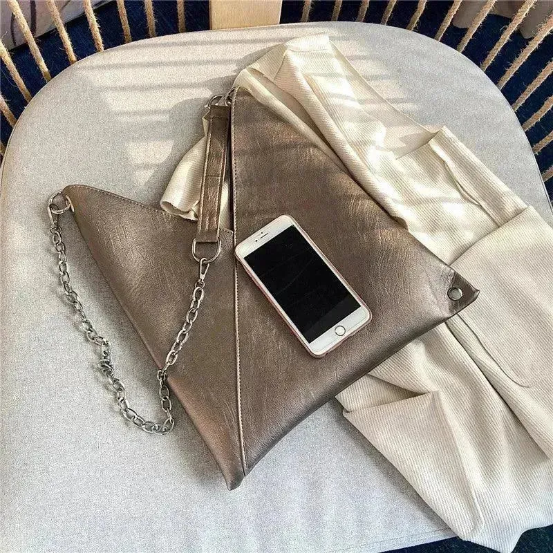 Trendy Casual Pleated Chain Zipper Women Handbag