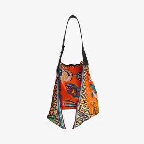 Tuba Orange Scarf Bag