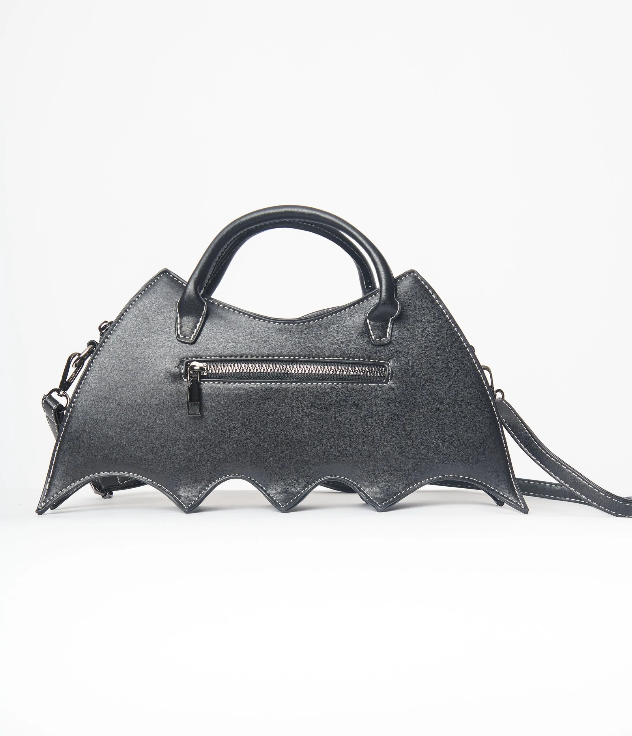 Unique Vintage Black Spiderweb Bat Wing Handbag