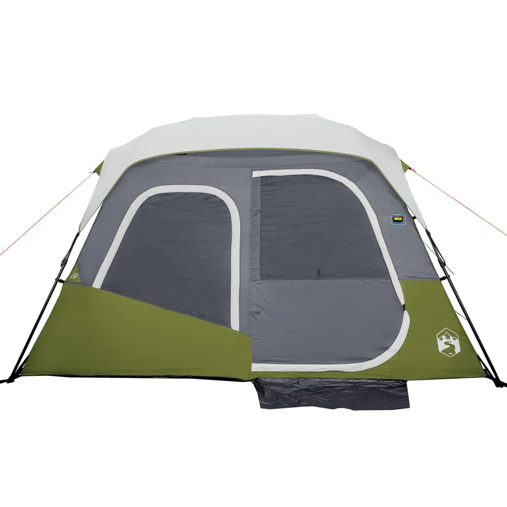 vidaXL Family Tent with LED 6-Person Light Blue Quick Release