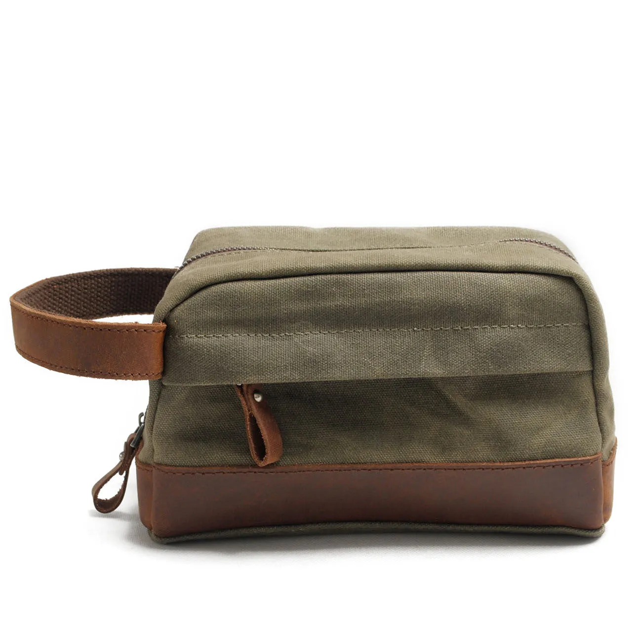 Vintage Waxed Canvas Toiletry Bag for Men 9138