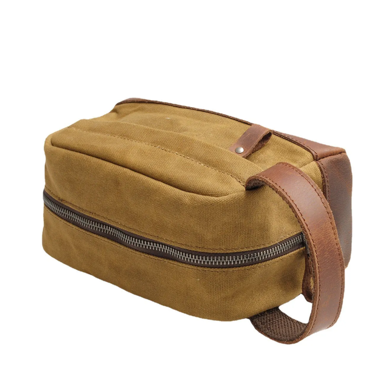 Vintage Waxed Canvas Toiletry Bag for Men 9138