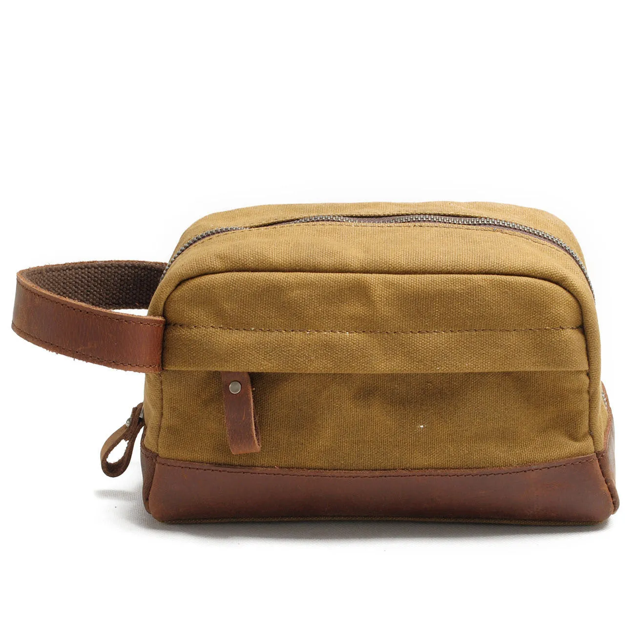 Vintage Waxed Canvas Toiletry Bag for Men 9138