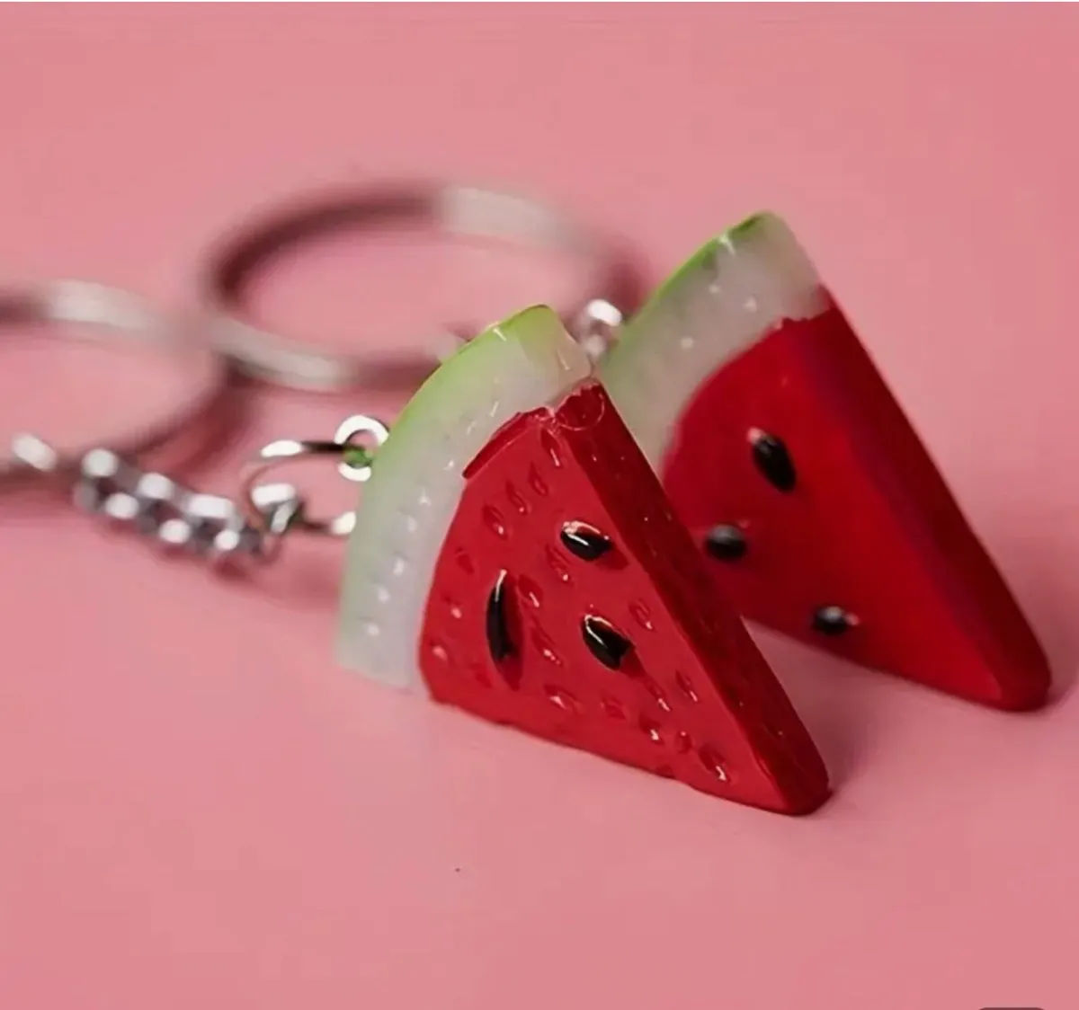 Watermelon slice Keyring