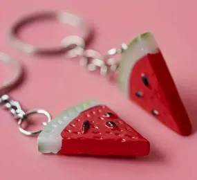 Watermelon slice Keyring