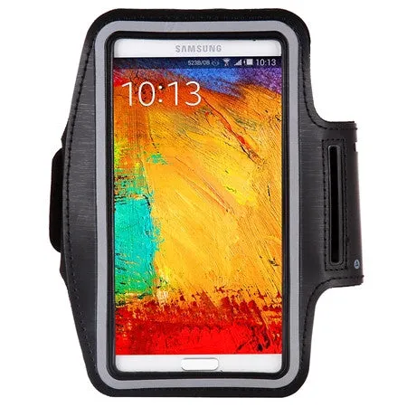 Waterproof Genernal Style PU Leather Case For Samsung Galaxy Note 1 2 3 4 N9100 Running Arm Band For Note4 smartphone case