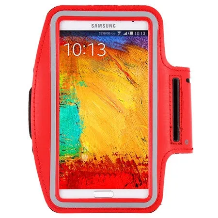 Waterproof Genernal Style PU Leather Case For Samsung Galaxy Note 1 2 3 4 N9100 Running Arm Band For Note4 smartphone case