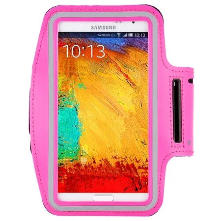 Waterproof Genernal Style PU Leather Case For Samsung Galaxy Note 1 2 3 4 N9100 Running Arm Band For Note4 smartphone case