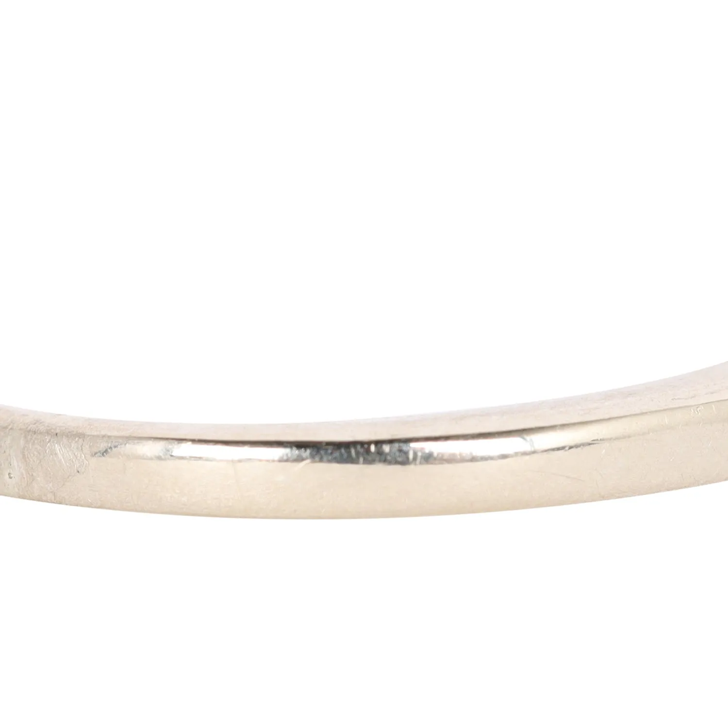 White Gold Diamond Band Ring 5.25