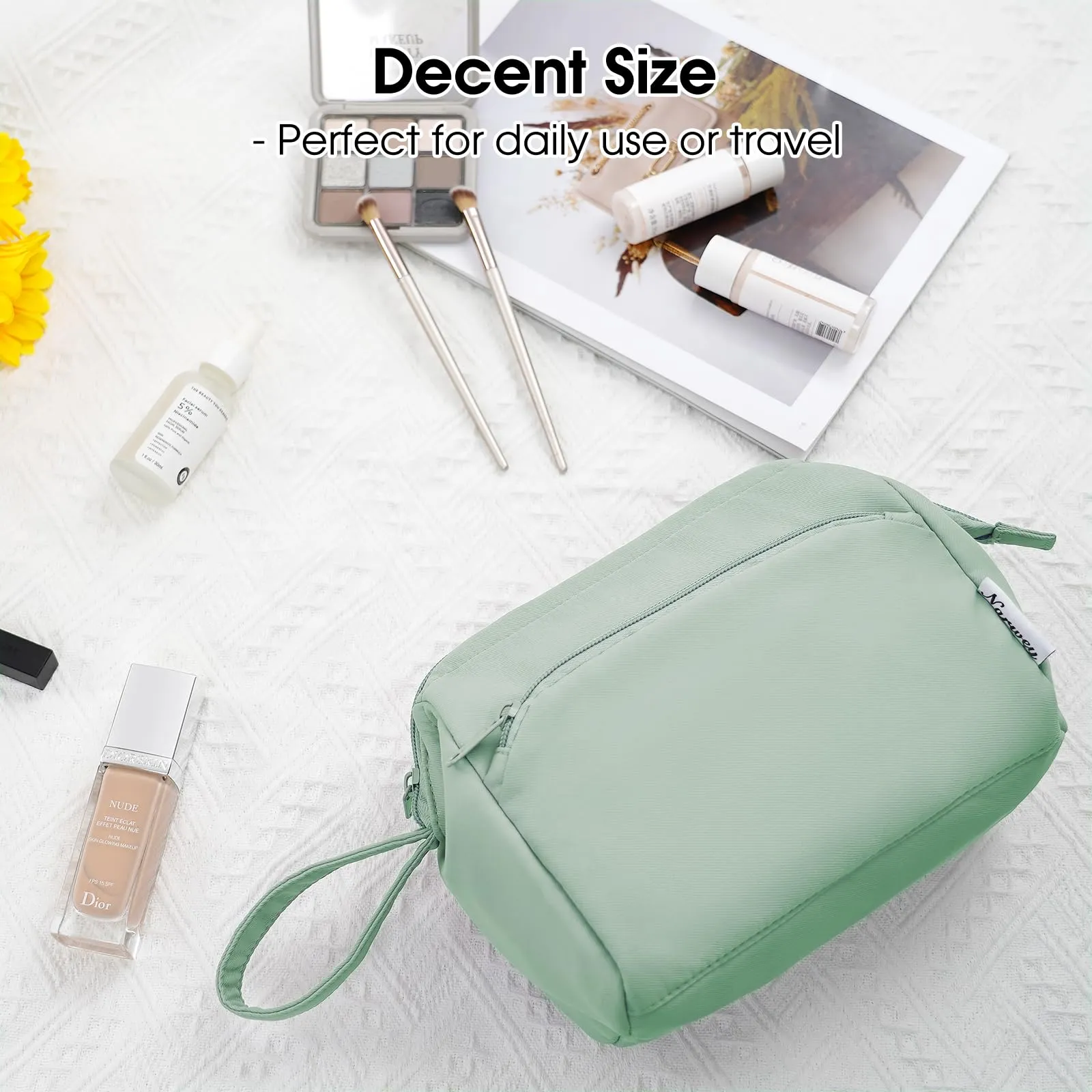 Wide-open Toiletry Make up Bag