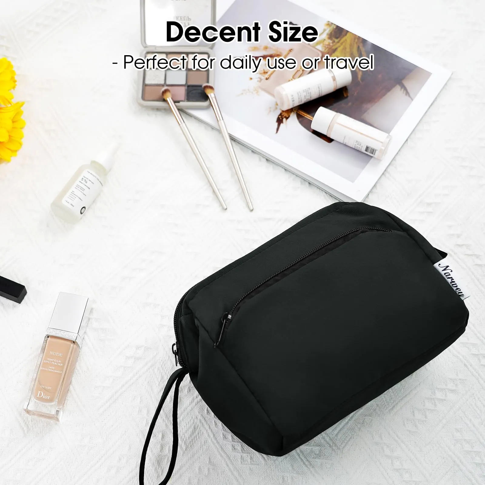 Wide-open Toiletry Make up Bag