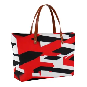 Women's Tote Bag | Diving Cloth SS  17 red, black, and white print