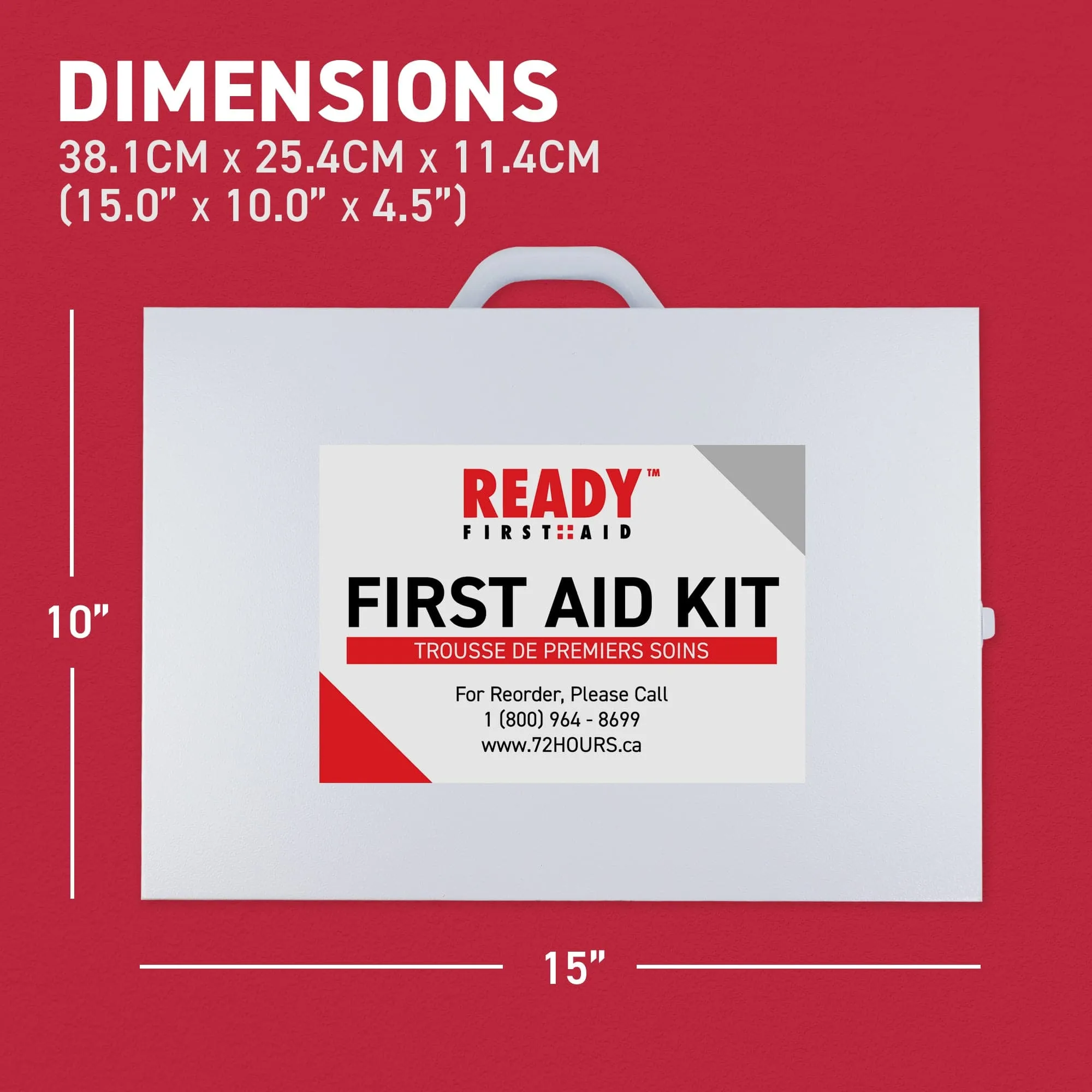 WorkSafeBC BC Level 2 First Aid Kit with Metal Cabinet