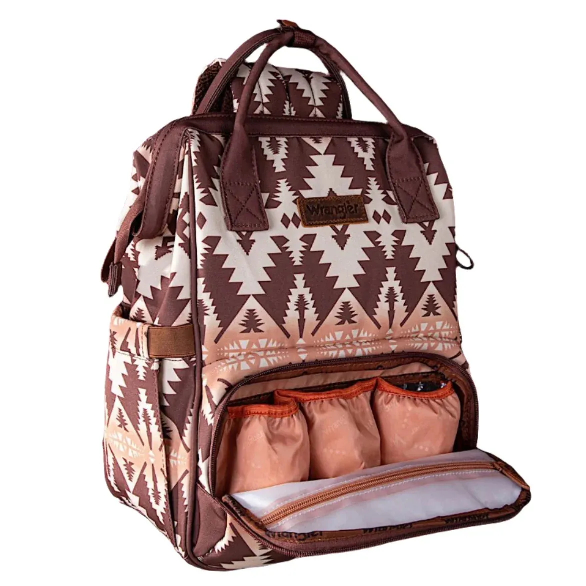 Wrangler Bag Southwestern Backpack/Baby Bag Mocha