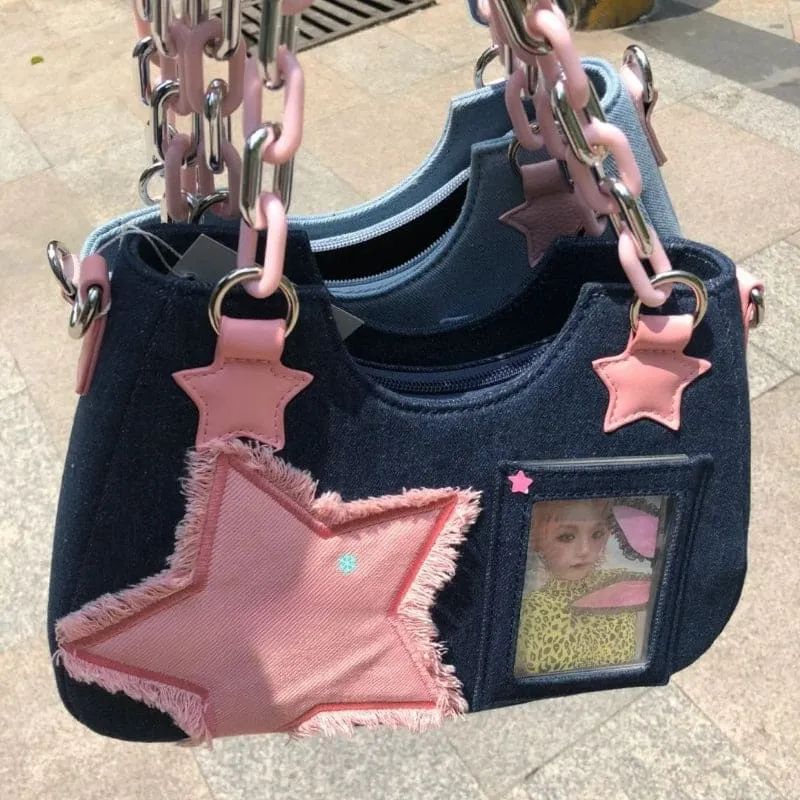 Y2K Denim Handbag - Lovesickdoe