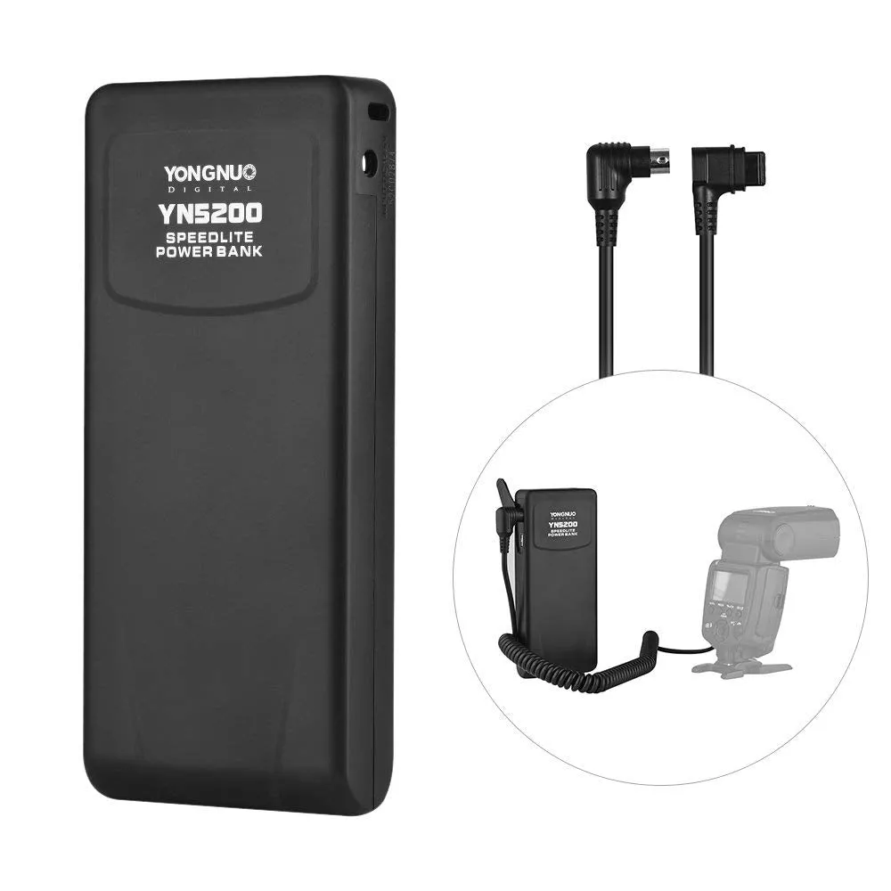 Yongnuo YN5200 Professional Speedlite PowerBank 5200 mAh for YN560 YN660 YN565 YN600EX-RT(II) Series for Canon 580EX II 600EX-RT(II)